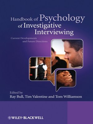 cover image of Handbook of Psychology of Investigative Interviewing